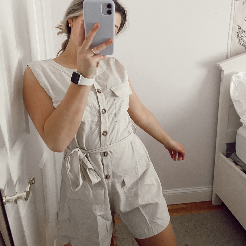 Linen Romper - Picture 4 of 7